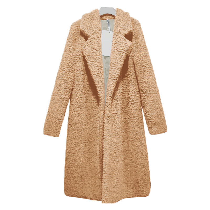 Womens Open Front Cardigan Outerwear Long Sleeve Fuzzy Vest Jacket coat