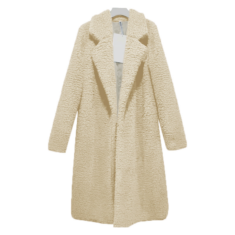 Womens Open Front Cardigan Outerwear Long Sleeve Fuzzy Vest Jacket coat