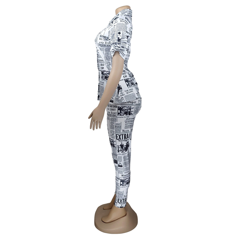 Women 2 Piiece Set Short Shirt And Long Pants Sportsuit Tracksuit