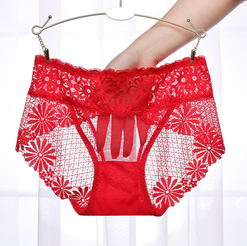 3 pack Women&apos;s Sexy Lace Lingerie Underwear Lace Panties Bikini