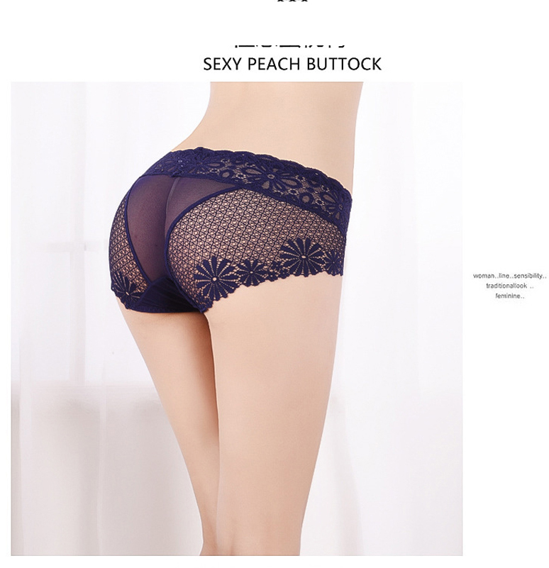 3 pack Women&apos;s Sexy Lace Lingerie Underwear Lace Panties Bikini