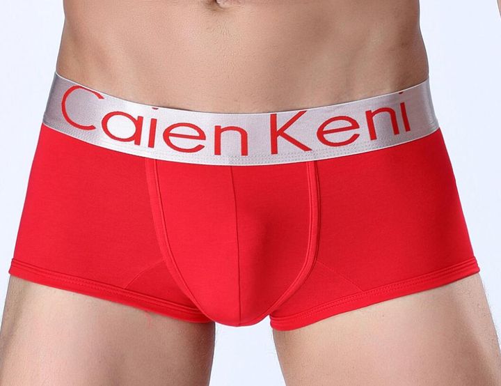 LEEy-world Men's Underwear Mens Trunks Underwear Cotton Boxer Briefs Short  Leg Comfortable Underpants Red,M 