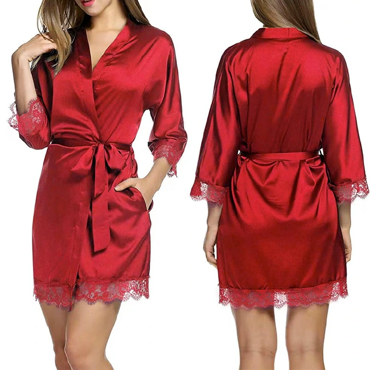 Women's Sleepwear nightwear ladies Sexy lace-up nightdress bathrobes Nightgown Robes