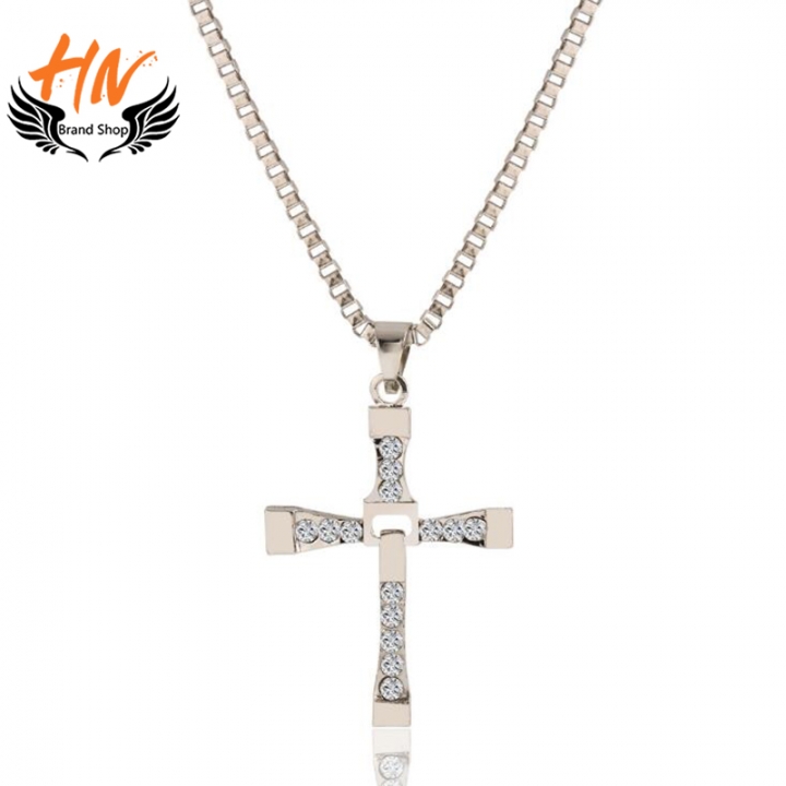HN Brand 1 Piece New Simple Cross Alloy Jewelry Metal Necklaces Pendant Women And Men Jewellery Gift