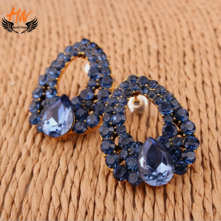 HN Brand 1 pair/Set New Beautiful Hot Gem diamond stud earrings Women Jewellery Gift