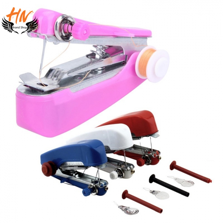 HN Brand-1Pcs/Set New Hand-Held Clothes Fabrics Sewing Machine Travel Use Mini Convenience Cordless