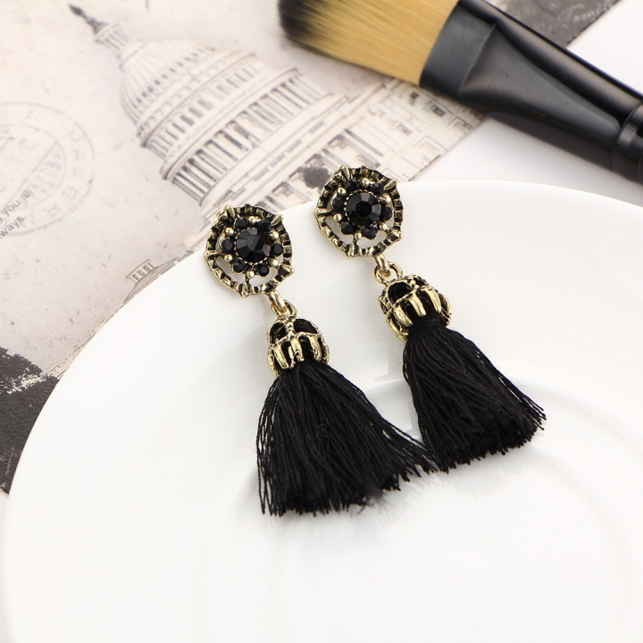 HN-1 Pair/Set New Fashion Velvet cotton retro Stud Drop Earrings For Women Jewellery Gift