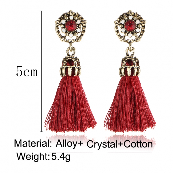 HN-1 Pair/Set New Fashion Velvet cotton retro Stud Drop Earrings For Women Jewellery Gift