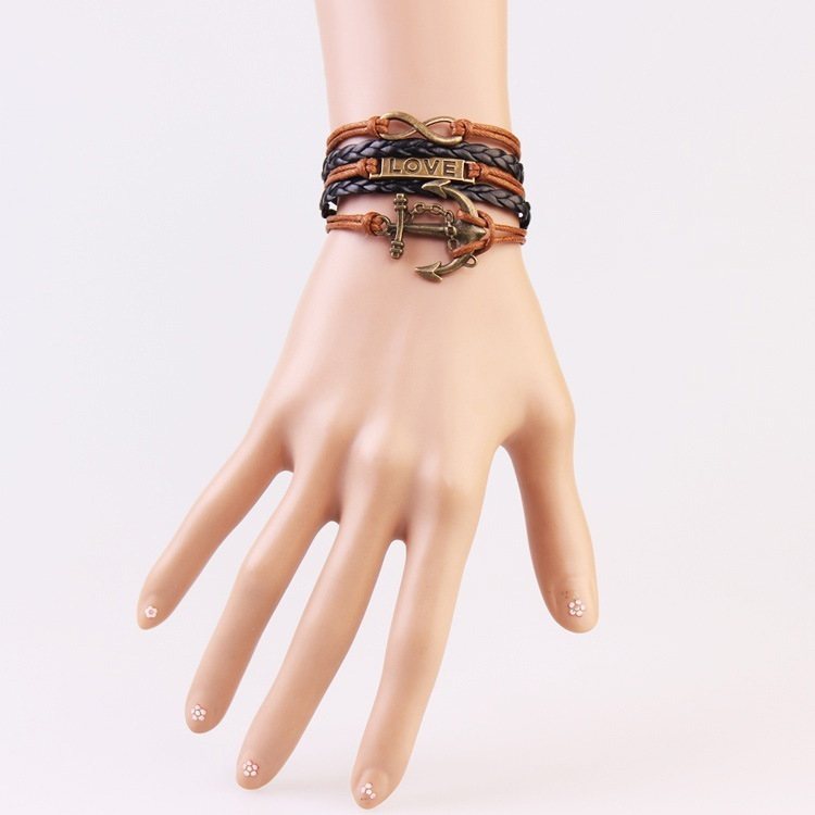 HN Brand 1 Piece/Set New Metal Retro fashion coin Bracelets Bangles Women Men Jewellery