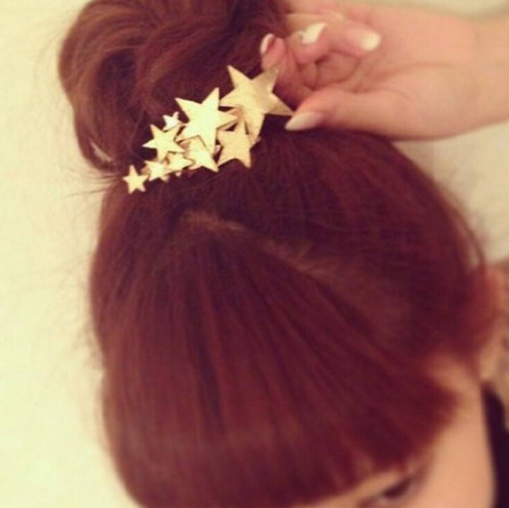 HN Brand-1 piece/Set New Stars rinka Alloy Hairpin For Women Hair Jewellery Accessories Gift