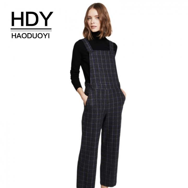 women's plaid jumpsuit