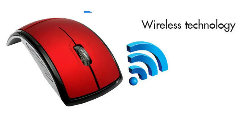 Foldable Wireless Arc Optical Mouse Mice with USB Receiver for PC Laptop Notebook Computer silver one size 4