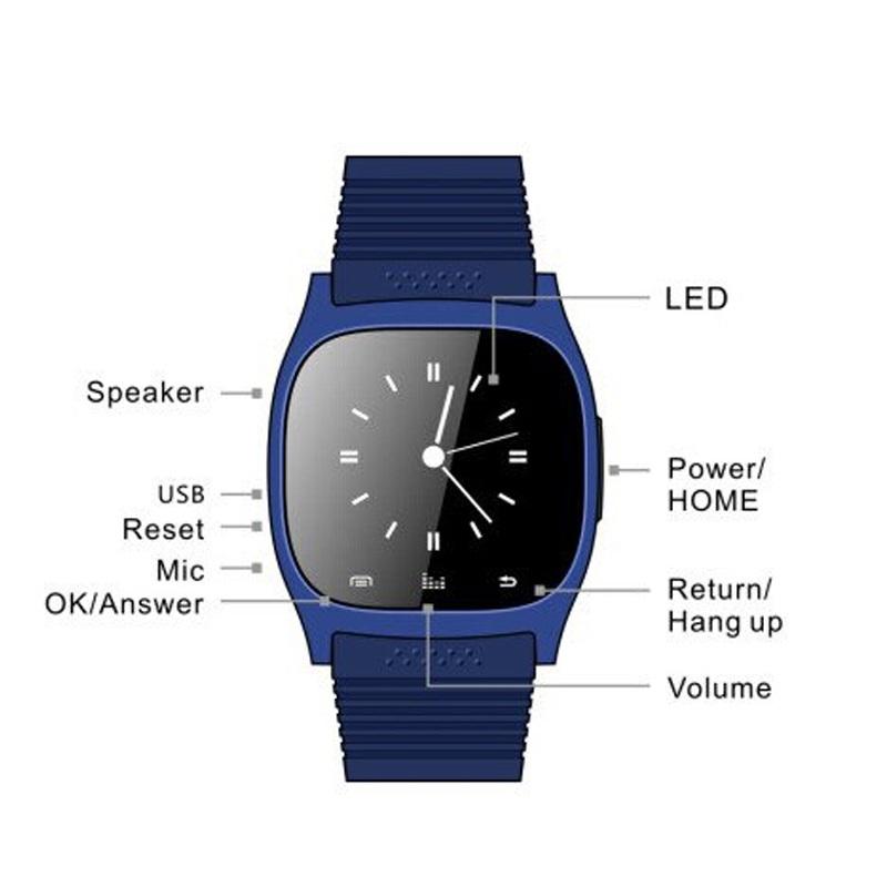 Bluetooth Wrist Smart Watch M26 Smartwatch Call Music Pedometer Fitness Tracker For Android