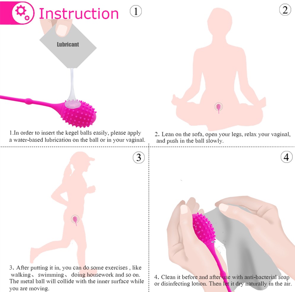 Femal Smart Silicone Ball Kegel Ball Ben Wa Ball Vaginal Tight Exercise Pussy Vibrators Vaginal Ball