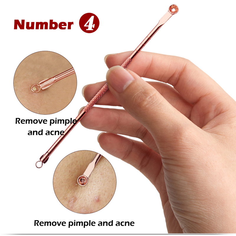 4 THINGS. Rose Gold Needles Acne Pimple Acne Needle Needle Blackhead Remover Acne