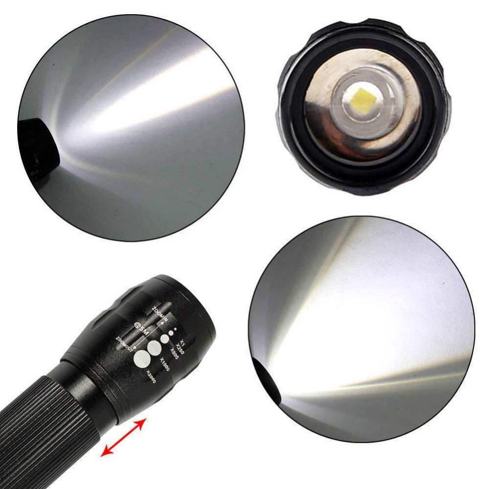 CREE Q5 LED Flashlight 2000LM Waterproof Torch lamp powerful Mini flashlight