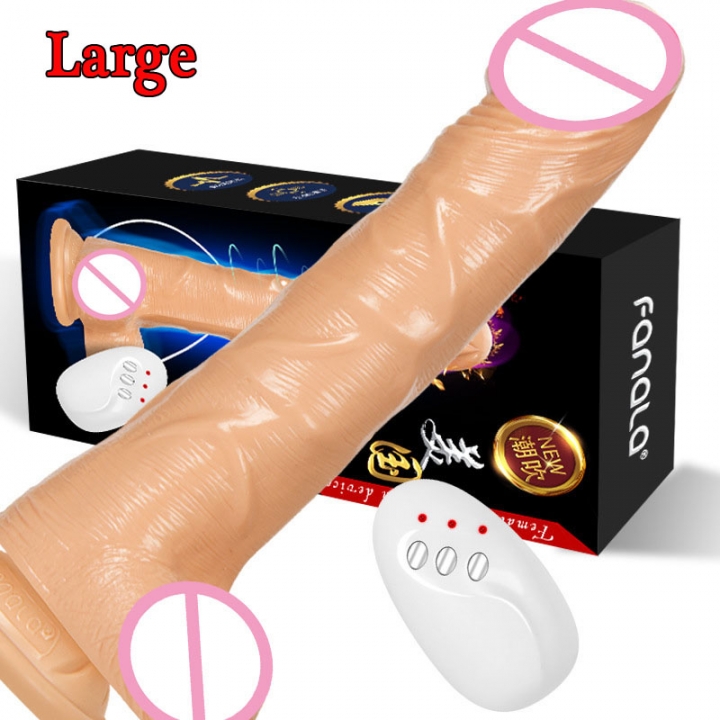 Heating Vibrating Soft Dildo Realistic Penis Large Dick Cock Sex Toys