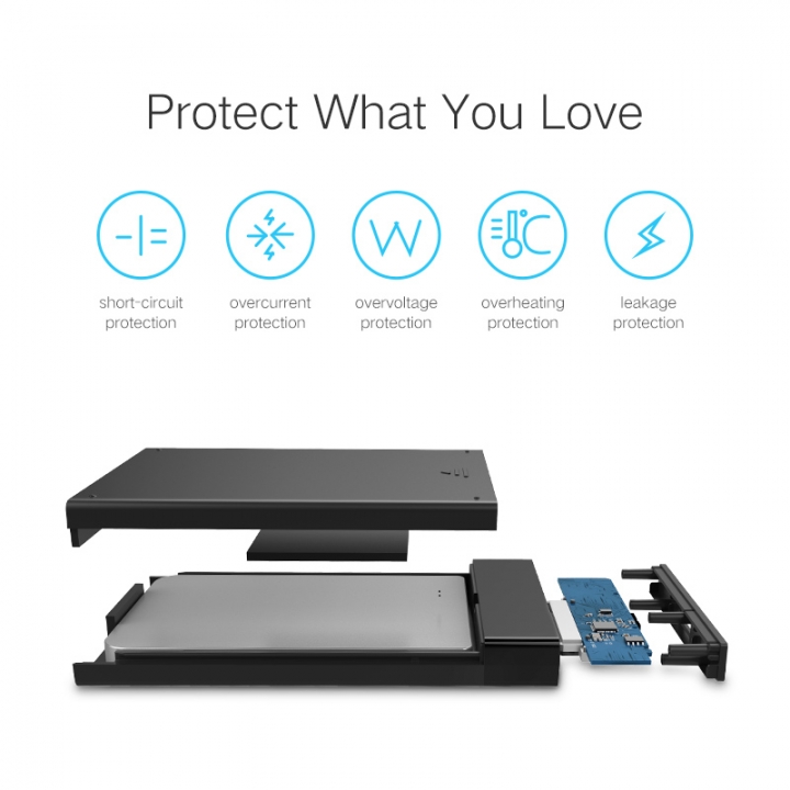 HDD Case 2.5 inch SATA to USB 3.0 SSD Adapter for Samsung Seagate SSD 1TB 2TB Hard Disk Drive Box