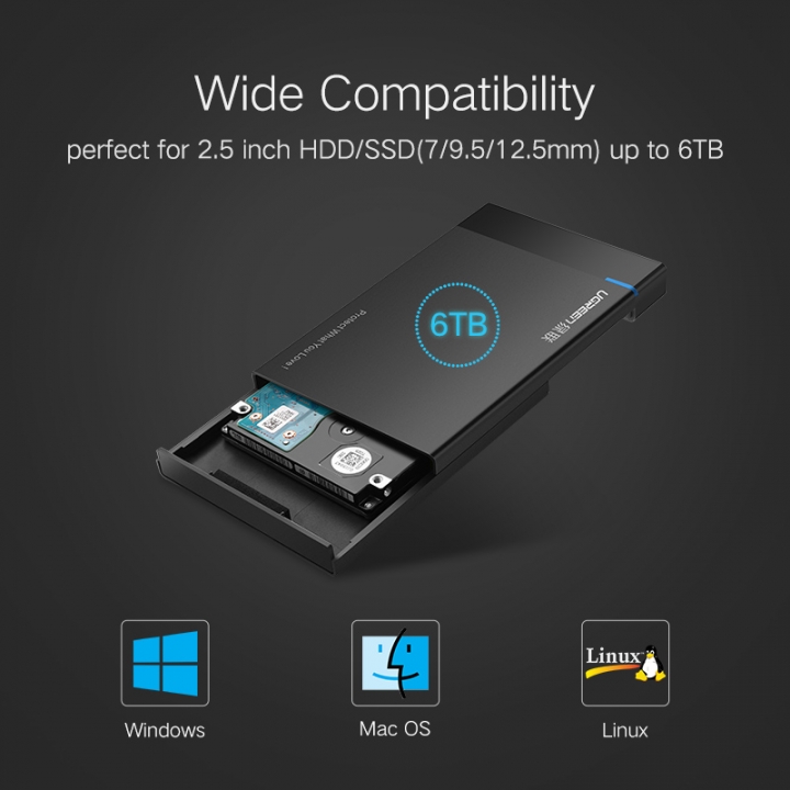 HDD Case 2.5 inch SATA to USB 3.0 SSD Adapter for Samsung Seagate SSD 1TB 2TB Hard Disk Drive Box