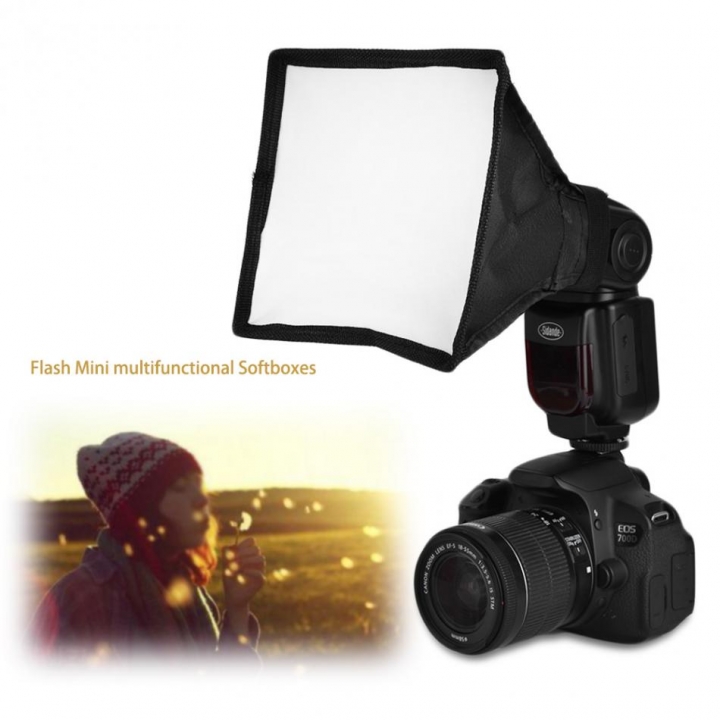 Portable Multifunctional Soft Box Kit Mini Softbox For Flash Gun Speedlight 15*17cm