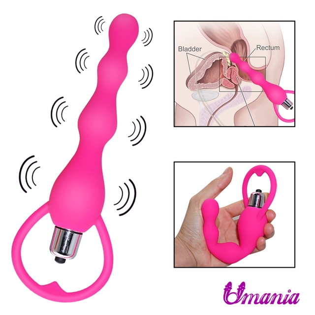 Silicone Vibration Anal Beads, Butt Plug, Anal Toys,AV Anal Vibrator, Adult Sex Toys