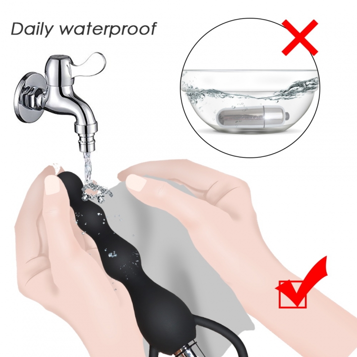 Silicone Vibration Anal Beads, Butt Plug, Anal Toys,AV Anal Vibrator, Adult Sex Toys