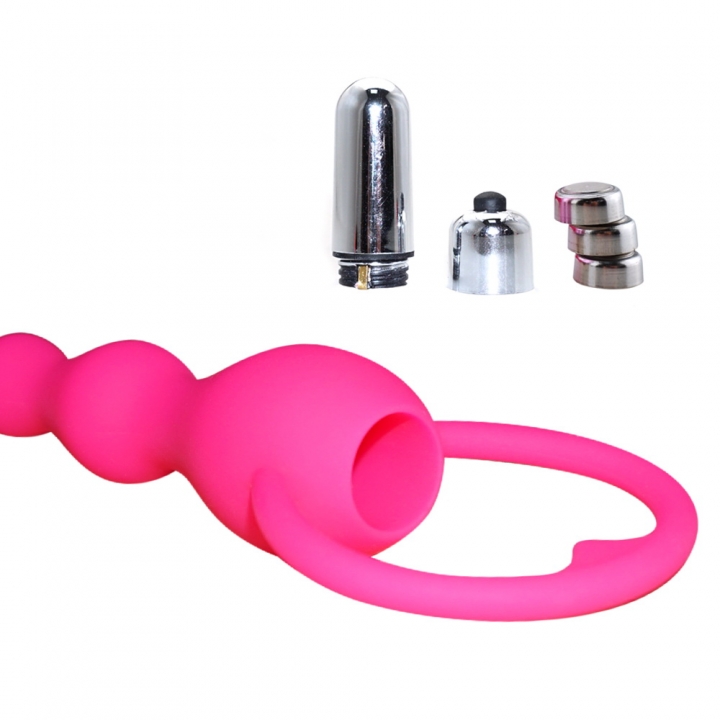 Silicone Vibration Anal Beads, Butt Plug, Anal Toys,AV Anal Vibrator, Adult Sex Toys