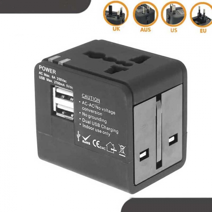 Universal Travel Adapter Power Adapter Electric Plugs Sockets Adapter Converter USB Travel
