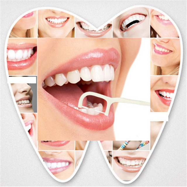 100pcs Dental Flosser Interdental Brush Teeth Stick Toothpicks Floss Plastic Tooth Picks0