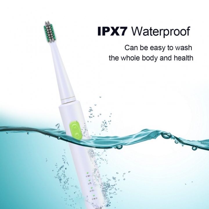 Pro Sonic Electric Toothbrush 4 Pcs Replaceable Heads Timer Teeth Tooth Brush Waterproof