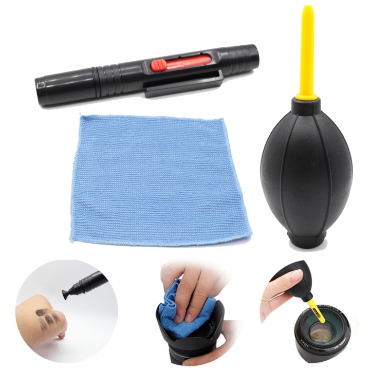 5in1 Dust Cleaner Lens Cleaning Pen Brush Air Blower Wipes kit for Gopro SJCAM