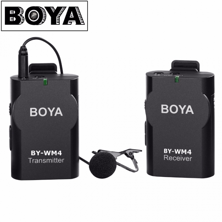 BOYA BY-WM4 Wireless Lavalier Microphone system for Canon Nikon Sony Panasonic