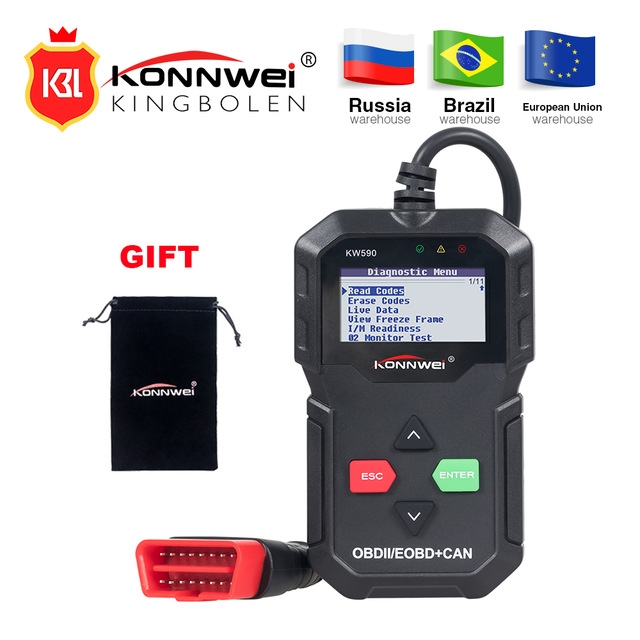 KONNWEI KW590 OBD2 Multi-languages Auto scanner