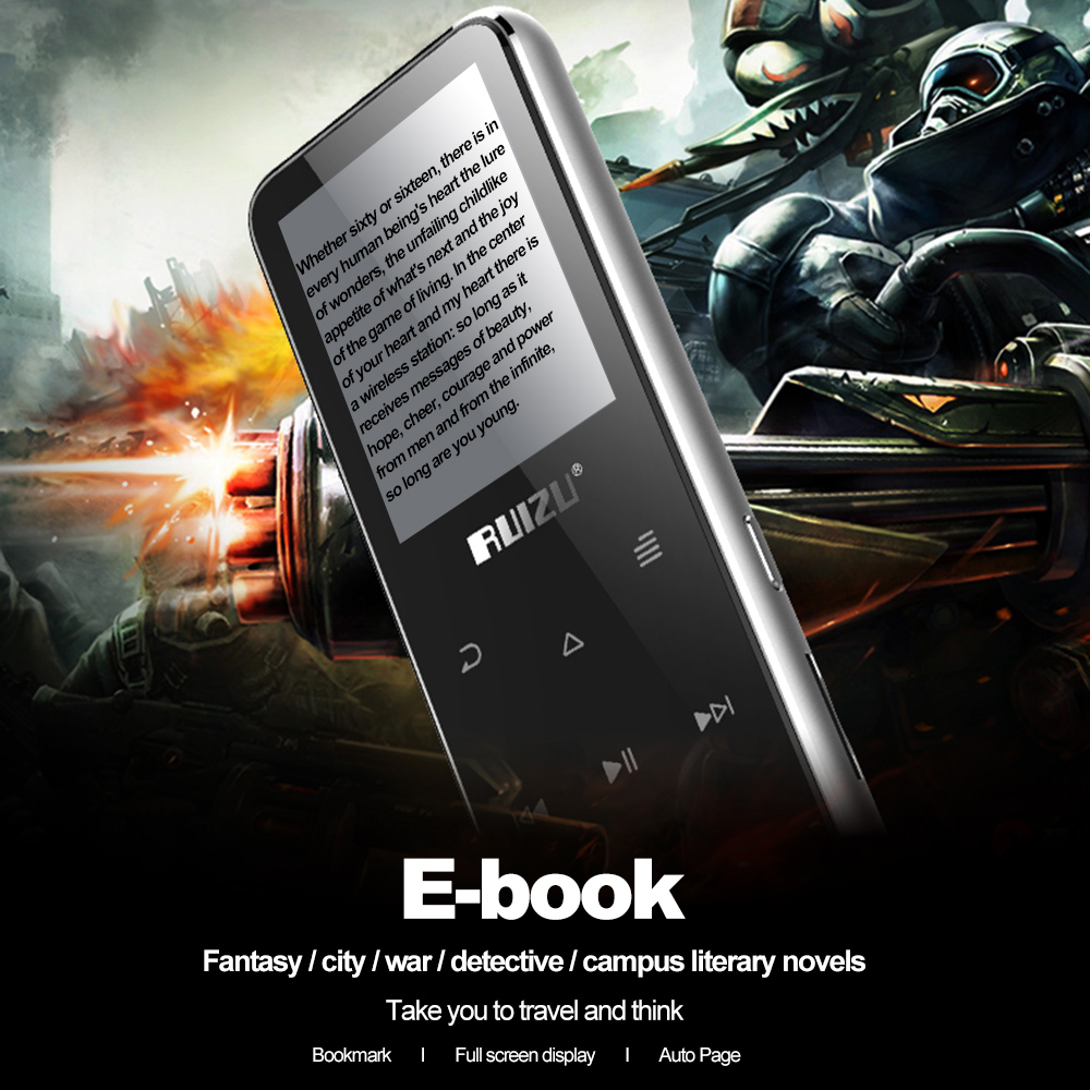 8GB MP3 MP4 Digital Player RUIZU X16 Bluetooth Speaker 1.8 Inch Screen Music Player