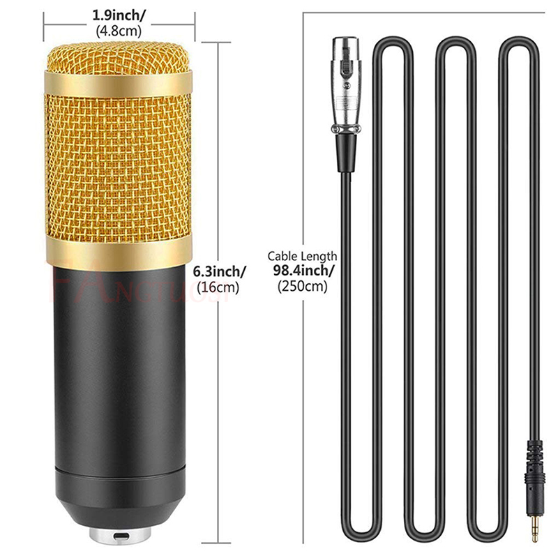 BM800 Studio Condenser Microphone for Radio Braodcasting Singing Recording computer