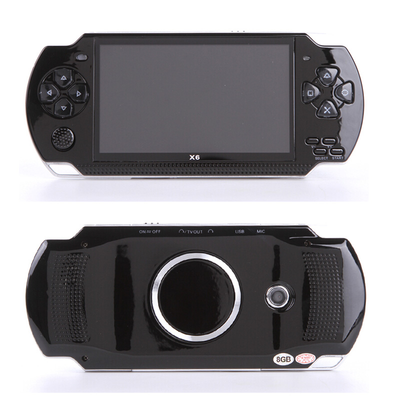 For X6 PSP Handheld Game Console Mp5 Mp4 Player Real 8gb Game Camera Video psp
