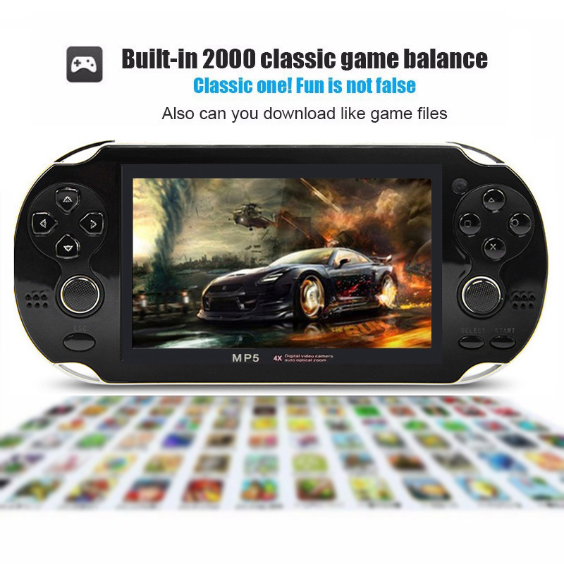 8GB 4.3 inch Portable handheld Game Console Camera MP4 MP5 Gaming Player HD Video Game Console psp