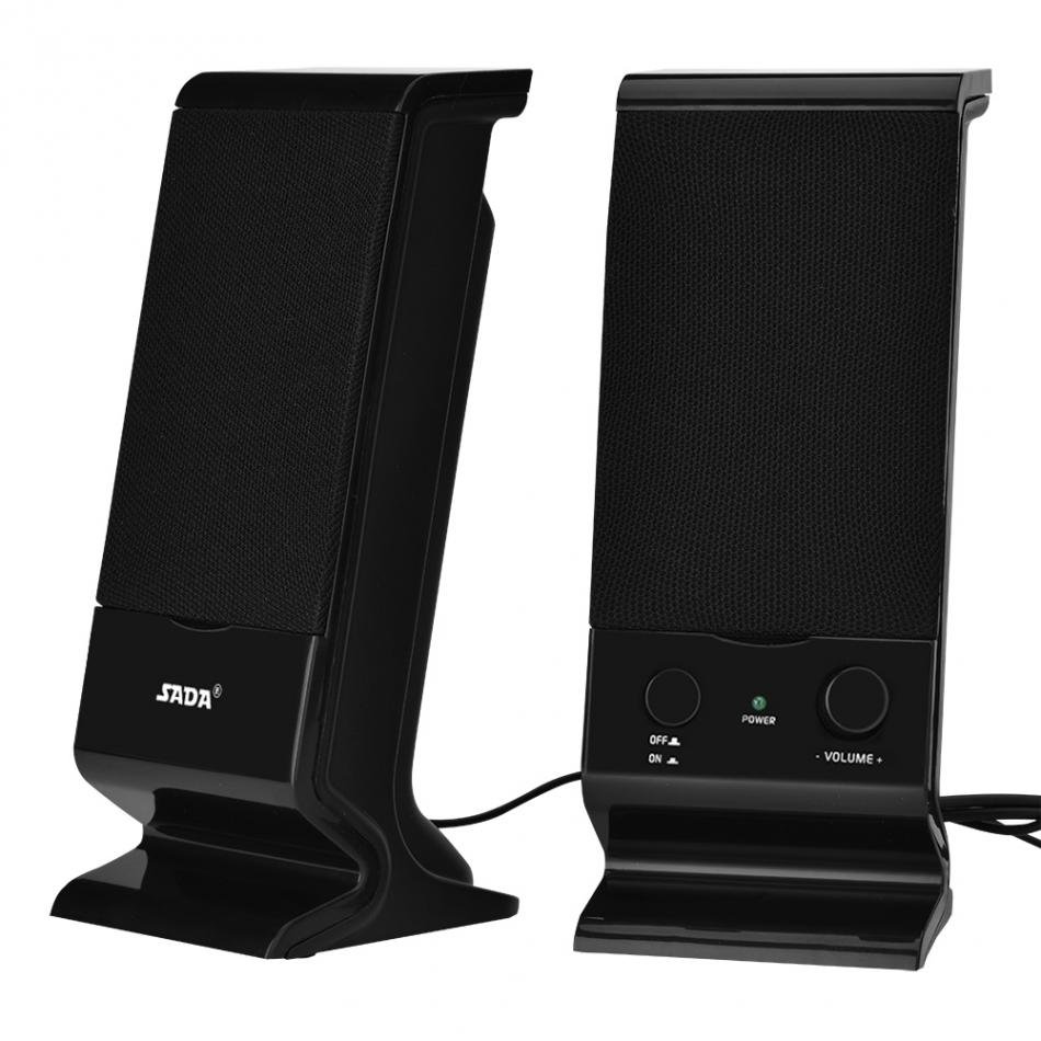 SADA V-112  Mini USB 2.0 Speaker Bass Combination Speaker  for Cellphone Laptop PC