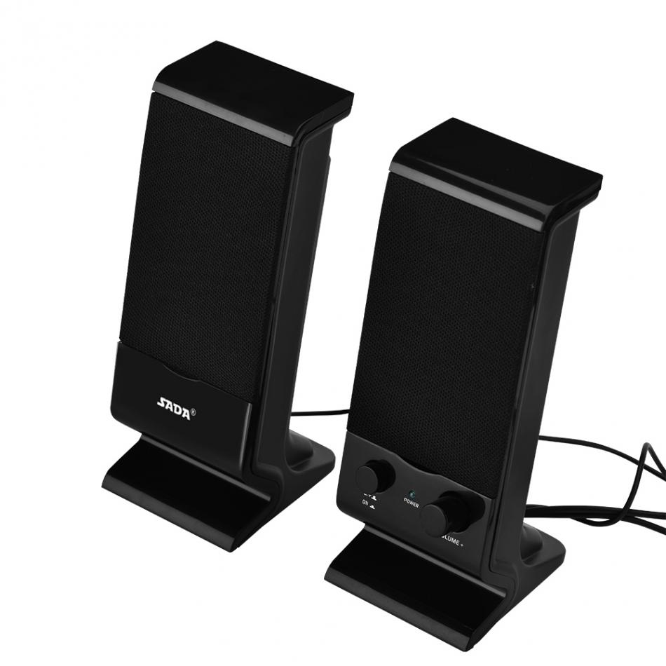 SADA V-112  Mini USB 2.0 Speaker Bass Combination Speaker  for Cellphone Laptop PC