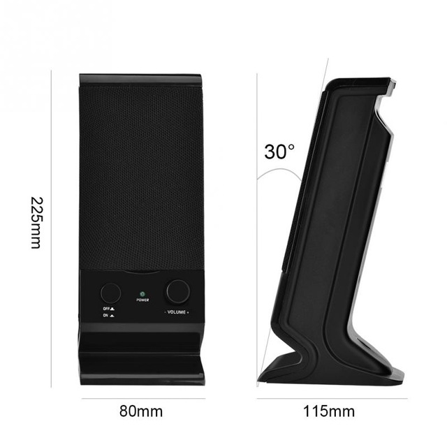 SADA V-112  Mini USB 2.0 Speaker Bass Combination Speaker  for Cellphone Laptop PC