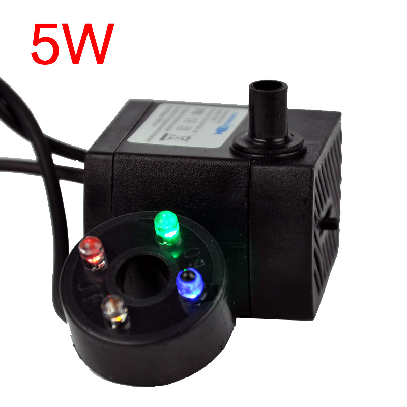 3W 5W Submersible Water Pump Fish Pond TFor Fish Tanks Plants Growth 220V