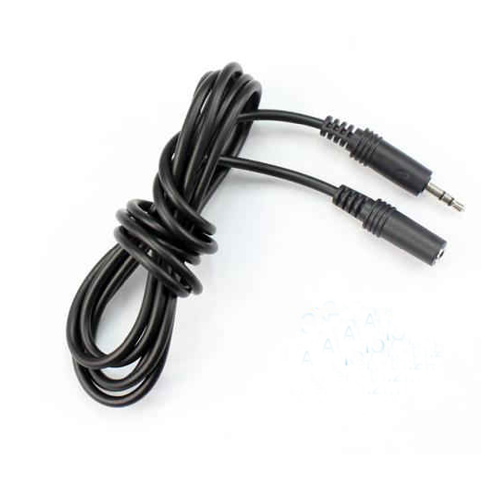 Convenient 4.9 FT 1.5M Male to Female 3.5mm Audio Black Stereo Earphone Extension Cable