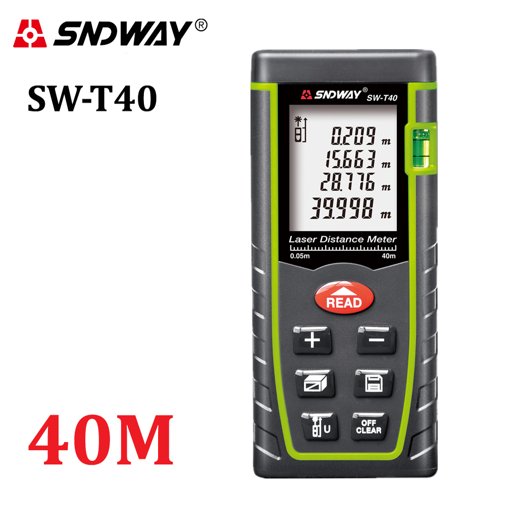 40M 60M 80M 100M rangefinder trena laser tape range finder build measure device ruler test tool