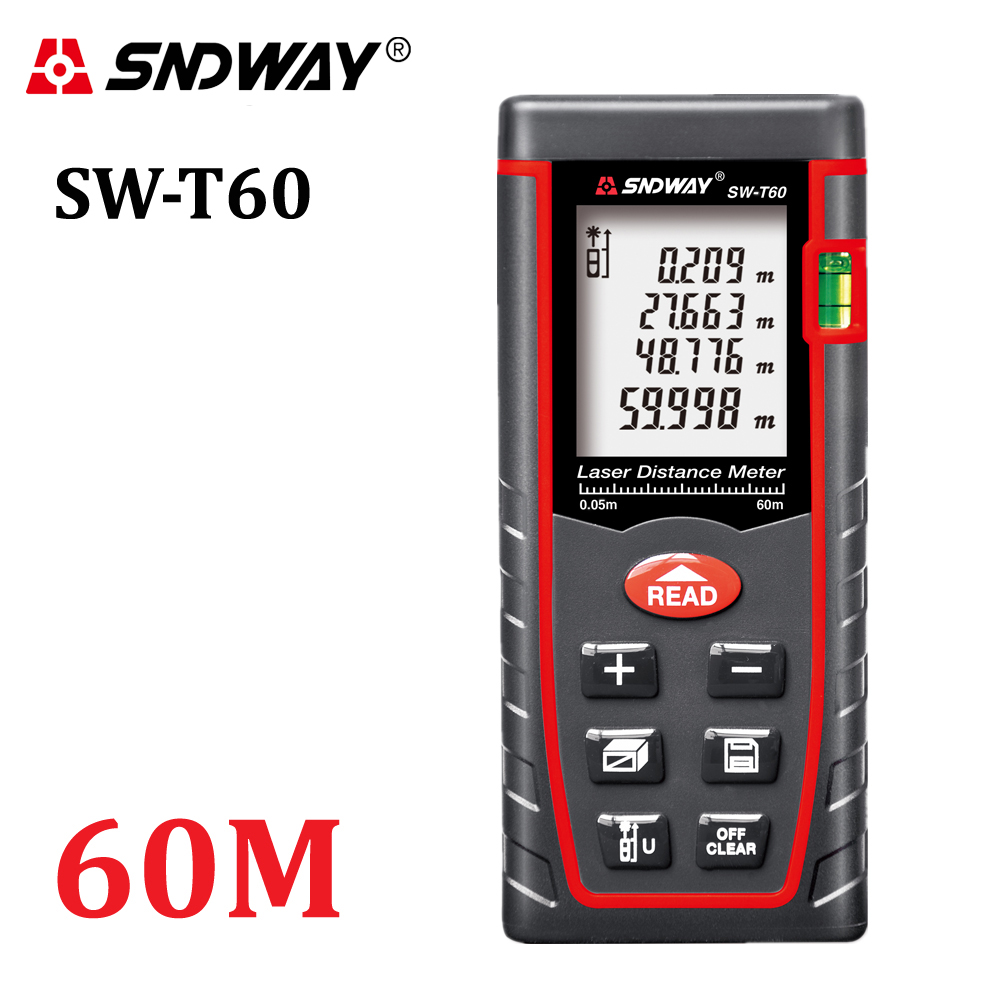 40M 60M 80M 100M rangefinder trena laser tape range finder build measure device ruler test tool