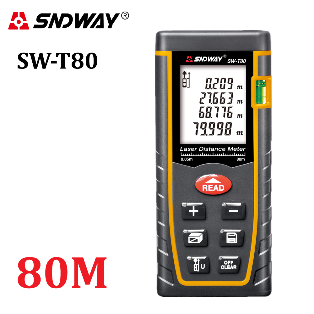 40M 60M 80M 100M rangefinder trena laser tape range finder build measure device ruler test tool