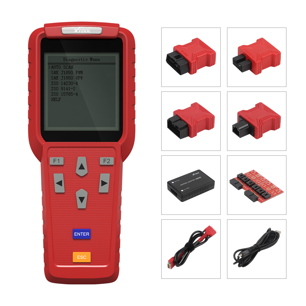 Original XTOOL X100 Pro Auto Key Programmer With EEPROM Adapters support Odometer Mileage adjustment