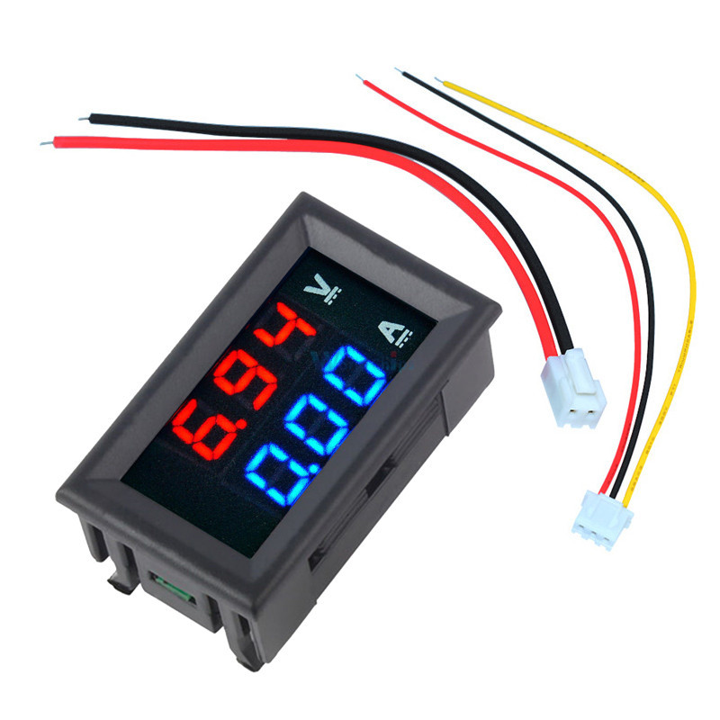 DC 100V/0-10A in Shunt Ammeter Voltmeter Digital Amp Volt Meter 12V 24V CAR