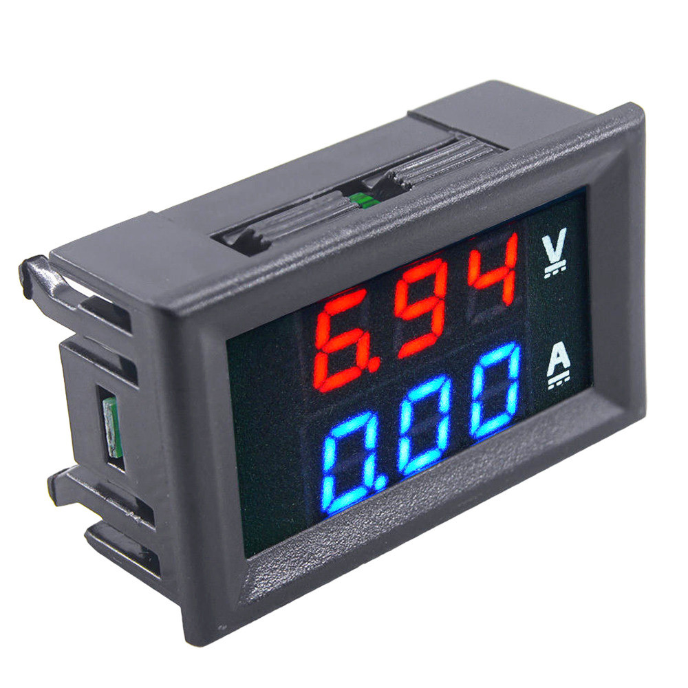 DC 100V/0-10A in Shunt Ammeter Voltmeter Digital Amp Volt Meter 12V 24V CAR