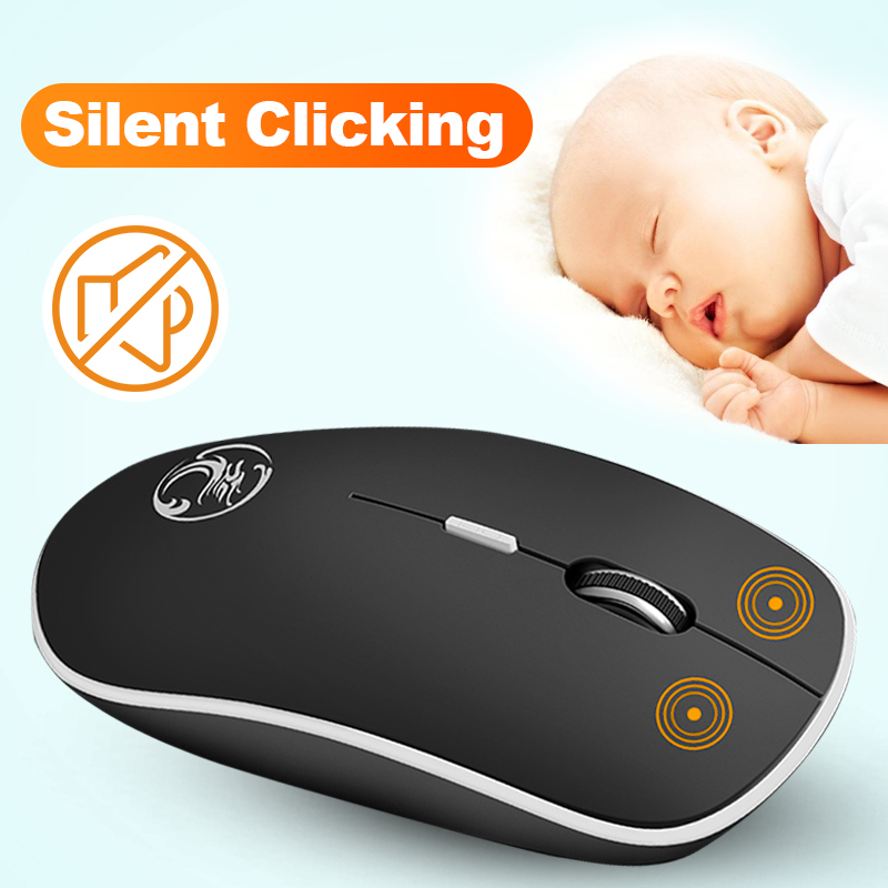 Wireless Mouse Silent Computer Mouse 2.4Ghz 1600 DPI  Mause Noiseless