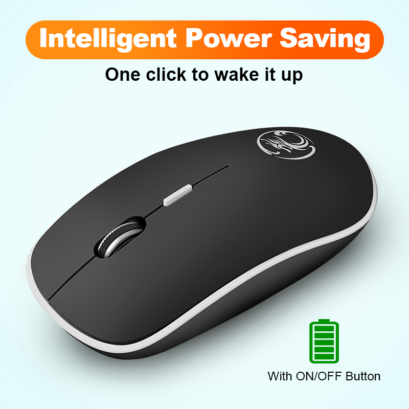Wireless Mouse Silent Computer Mouse 2.4Ghz 1600 DPI  Mause Noiseless